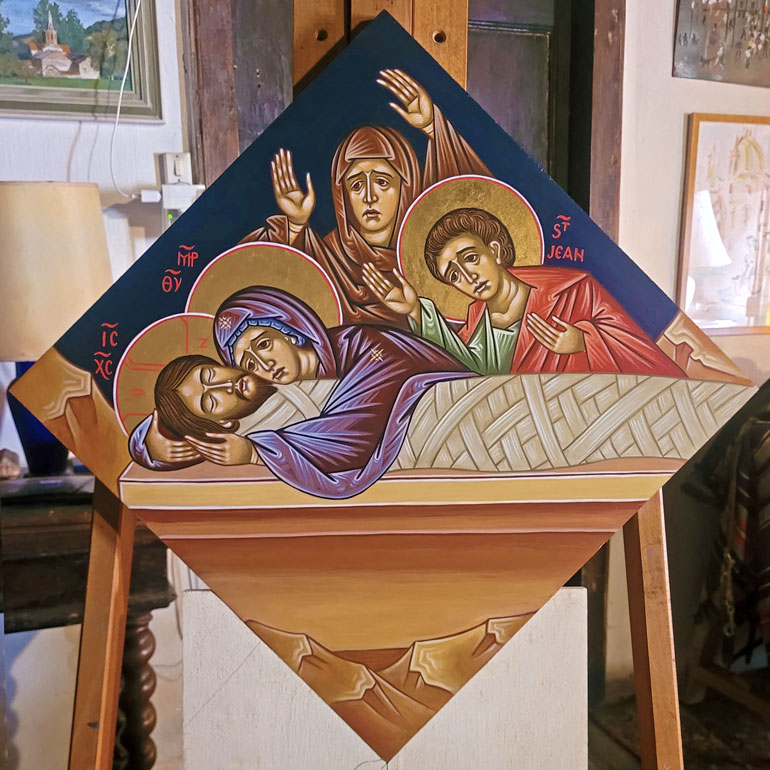 Le corps de Jésus est mis au tombeau