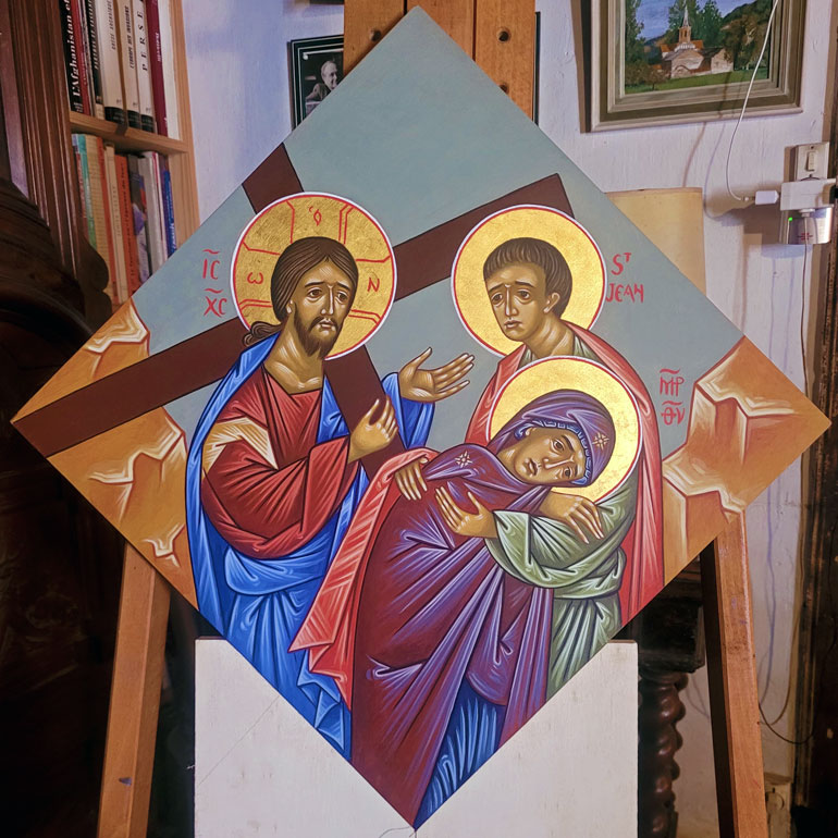 Jésus rencontre sa mère