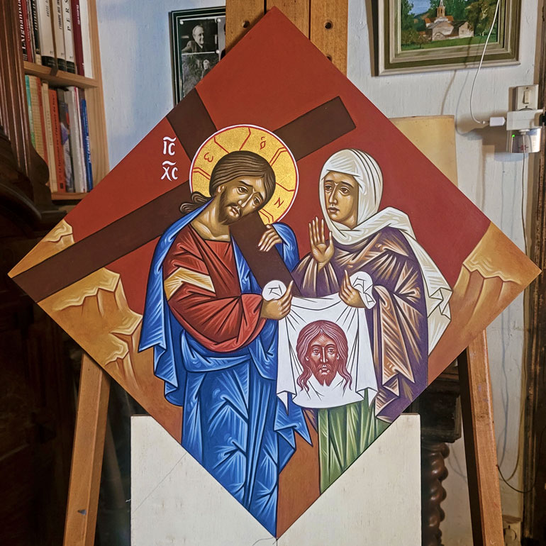 Véronique essuie le visage de Jésus