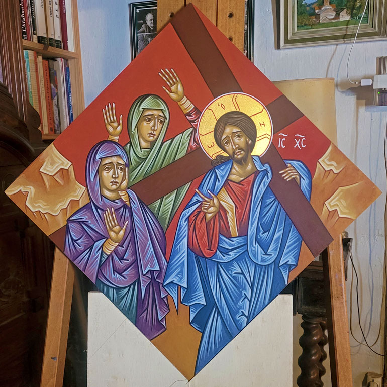 Jésus rencontre les femmes de Jérusalem qui pleurent